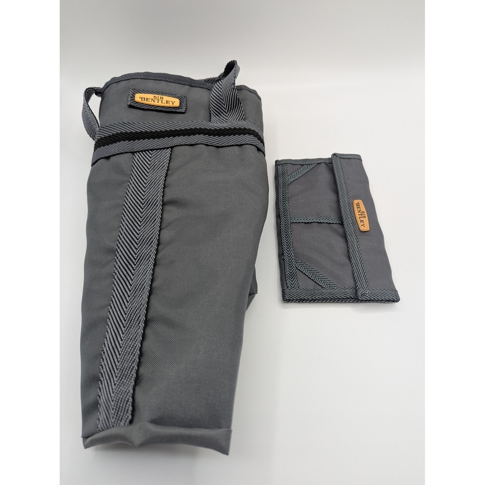 Sir Bentley Los Angeles Grey Canvas Tote Bag Set with Pouch and Wallet 2pc
